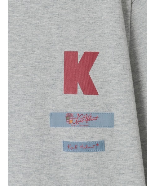 KARL HELMUT(カールヘルム)の「ロゴ&ネームワッペン付き度詰め天竺ジャケット(ブルゾン・レディース・ネイビー/ブラック/トップグレー・フリー)」の10枚目の写真