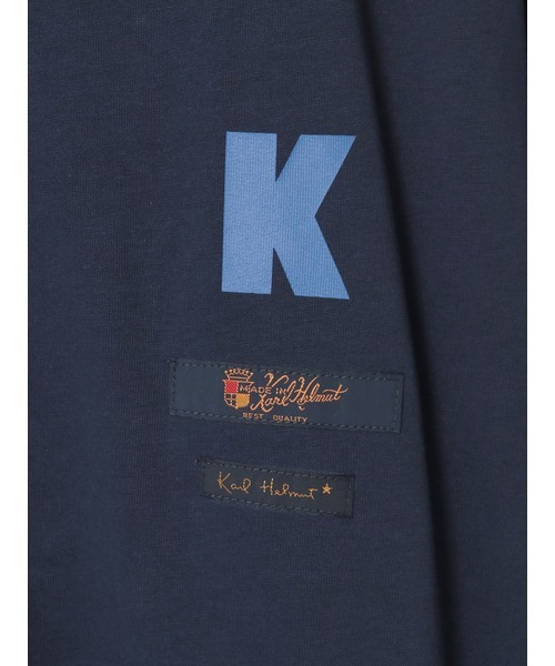 KARL HELMUT(カールヘルム)の「ロゴ&ネームワッペン付き度詰め天竺ジャケット(ブルゾン・レディース・ネイビー/ブラック/トップグレー・フリー)」の15枚目の写真