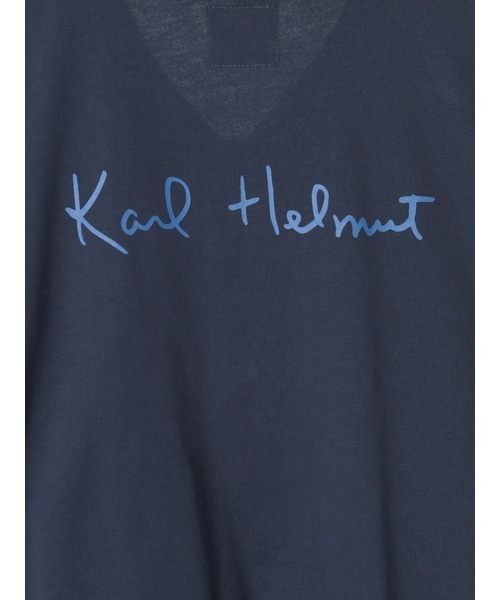 KARL HELMUT(カールヘルム)の「ロゴ&ネームワッペン付き度詰め天竺ジャケット(ブルゾン・レディース・ネイビー/ブラック/トップグレー・フリー)」の16枚目の写真