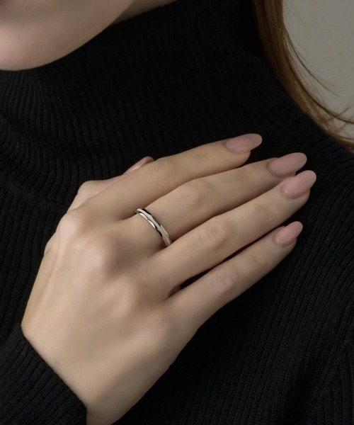muku(ムク)の「RING/SAND BI-COLOR(リング・レディース・シルバー/ゴールド・9/11)」の2枚目の写真
