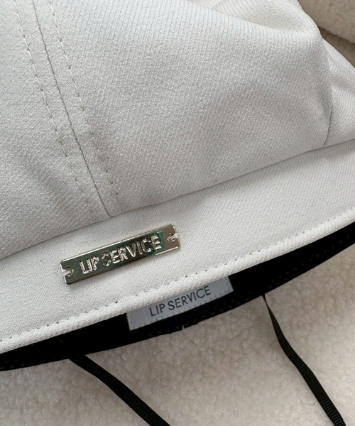 LIPSERVICE（リップサービス）の「ポイントプレートベレー（ハンチング/ベレー帽・レディース・ブラック/アイボリー・FREE）」の11枚目の写真