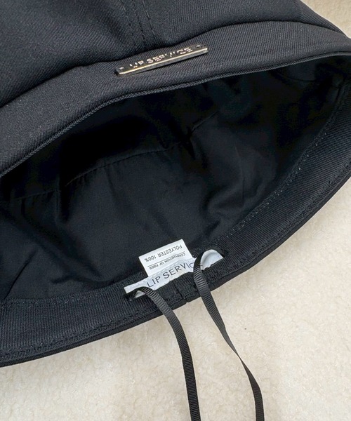 LIPSERVICE（リップサービス）の「ポイントプレートベレー（ハンチング/ベレー帽・レディース・ブラック/アイボリー・FREE）」の15枚目の写真