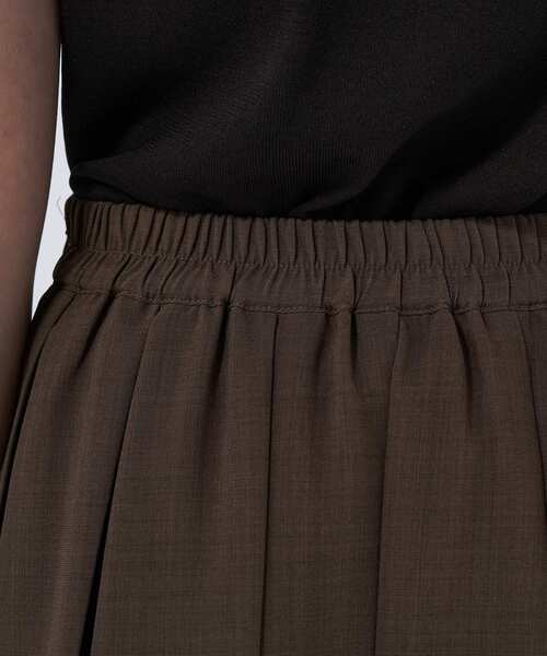 cloenc（クロエンス）の「【手洗い可】ワイドプリーツスカート（スカート・レディース・ダークグレー/ブラック/ブラウン系・01/02）」の19枚目の写真