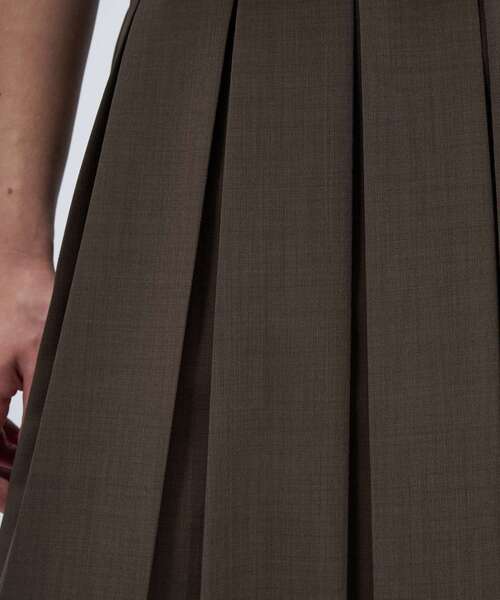 cloenc（クロエンス）の「【手洗い可】ワイドプリーツスカート（スカート・レディース・ダークグレー/ブラック/ブラウン系・01/02）」の21枚目の写真