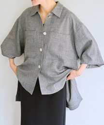 LIVETART | メランジピンヘッドシャツジャケット(その他アウター)