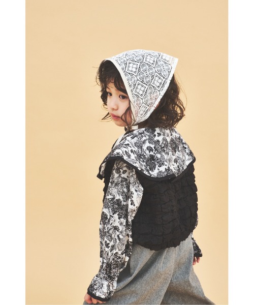 maarook（マルーク）の「ノスタルジックＰＴケープ衿ブラウス（シャツ/ブラウス・キッズ・ブラック・160cm/150cm/140cm）」の10枚目の写真