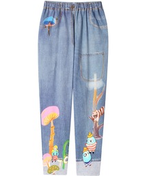 一時的にお値下！tsumori chisatoツモリチサトスリープデニム風パンツ TSUMORI CHISATO SLEEP - ツモリチサトスリープ デニム風パンツ