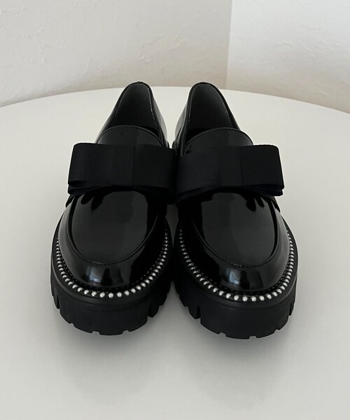 prose verse(プロズヴェール)の「リボンパールローファー(ローファー・レディース・ブラック・X-LARGE/LARGE/MEDIUM/SMALL)」の10枚目の写真