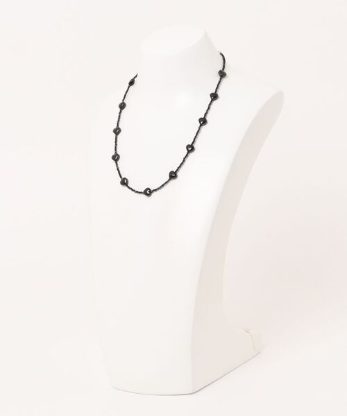 LOWRYS FARM（ローリーズファーム）の「トバシハートガラスネックレス　592313（ネックレス・レディース・ブラック/レッド/クリア・FREE）」の9枚目の写真