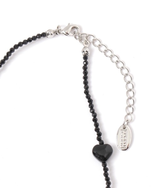 LOWRYS FARM（ローリーズファーム）の「トバシハートガラスネックレス　592313（ネックレス・レディース・ブラック/レッド/クリア・FREE）」の5枚目の写真