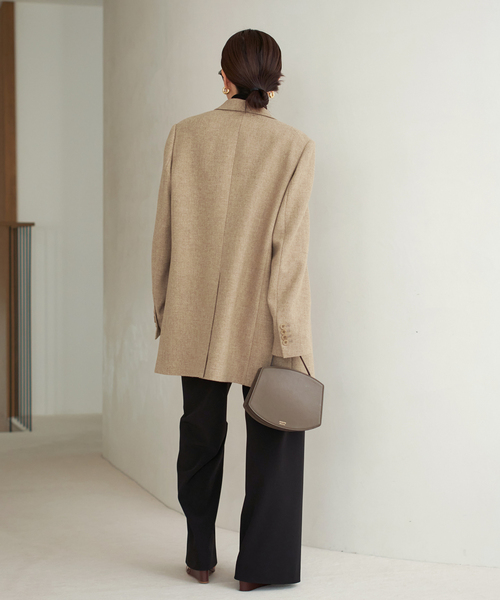 plage(プラージュ)の「《一部カラー/一部店舗・WEB限定追加》Big Tailored ジャケット(その他アウター・レディース・ブラック系その他/タン/ベージュ・38/36)」の8枚目の写真
