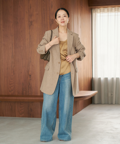 plage(プラージュ)の「《一部カラー/一部店舗・WEB限定追加》Big Tailored ジャケット(その他アウター・レディース・ブラック系その他/タン/ベージュ・38/36)」の11枚目の写真