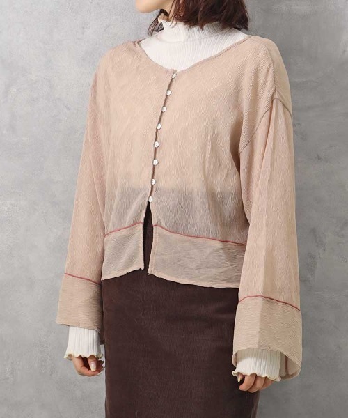 トゥービーシック　カーディガン　タグ付未使用2ウェイ　ボレロ　トップス　ネイビー トゥービーシック カーディガン タグ付未使用2ウェイ ボレロ