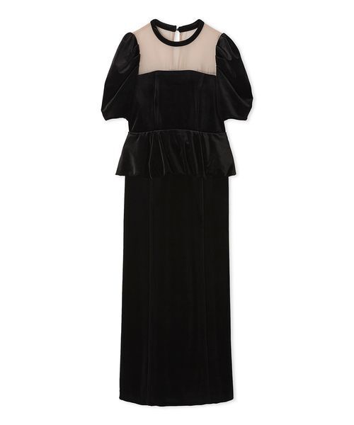 【LILY BROWN】ペプラムベロアドレス ペプラムベロアドレス | リリーブラウン(LILY BROWN) | マルイ