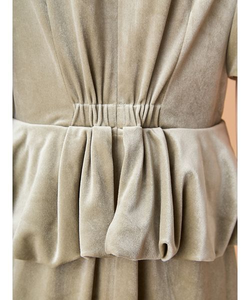 ペプラムベロアドレス（ドレス）｜LILY BROWN（リリーブラウン）の