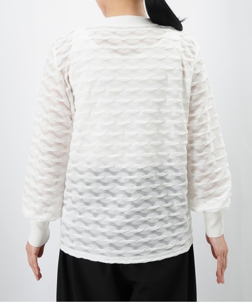 LUCA/LADY LUCK LUCA(ルカ/レディラックルカ)の「LC/LLL プクプクレーシークルーネックカットソー(Tシャツ/カットソー・レディース・オフホワイト/ブラック・FREE)」の15枚目の写真