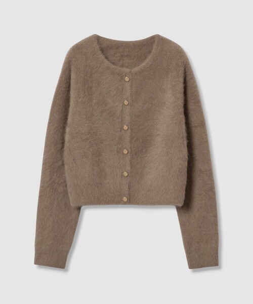 カシミヤブレンドファー加工カーディガン（カーディガン/ボレロ
