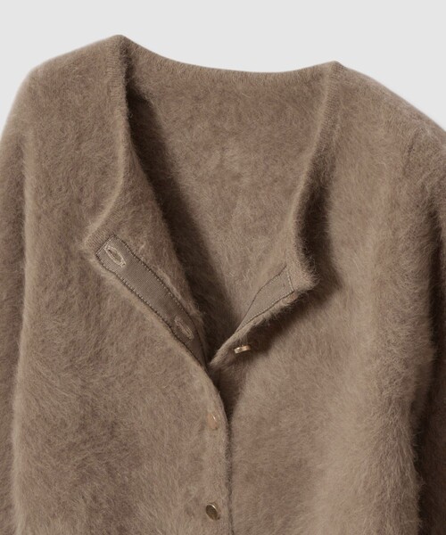 カシミヤブレンドファー加工カーディガン（カーディガン/ボレロ