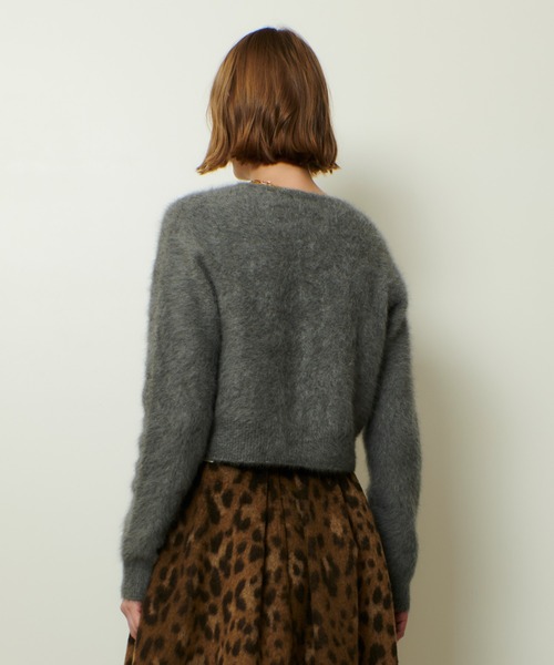 カシミヤブレンドファー加工カーディガン（カーディガン/ボレロ