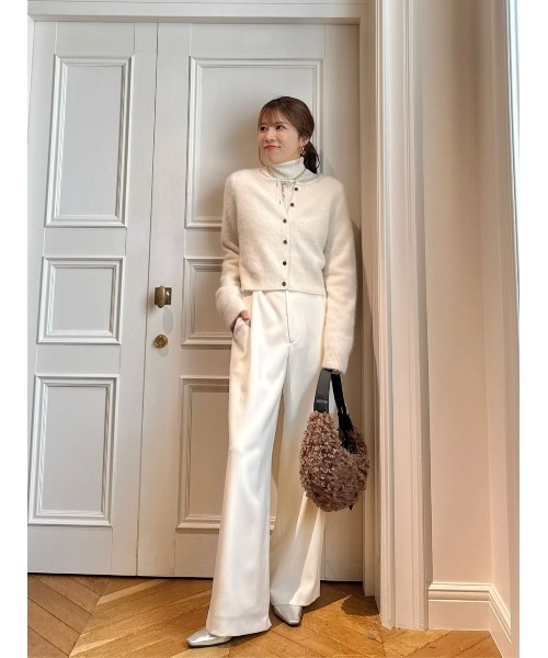 カシミヤブレンドファー加工カーディガン（カーディガン/ボレロ