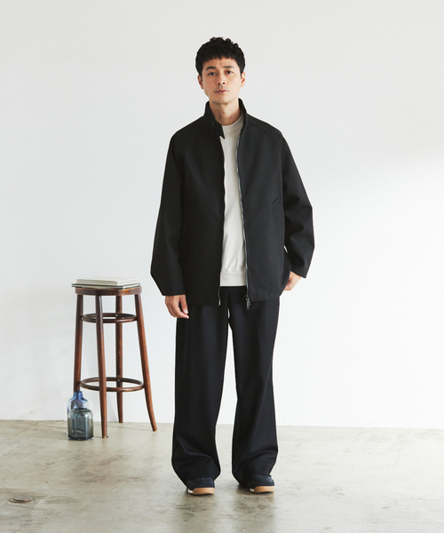 EDIFICE（エディフィス）の「"CONFFECT EDIFICE" ハード ミルド イージーパンツ（スラックス・メンズ・ブラック/チャコールグレー・LARGE/MEDIUM）」の4枚目の写真