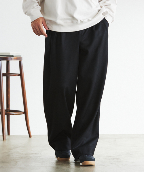 EDIFICE（エディフィス）の「"CONFFECT EDIFICE" ハード ミルド イージーパンツ（スラックス・メンズ・ブラック/チャコールグレー・LARGE/MEDIUM）」の9枚目の写真