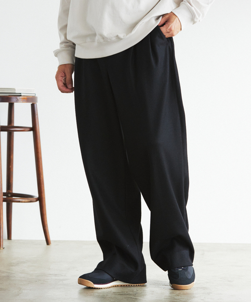 EDIFICE（エディフィス）の「"CONFFECT EDIFICE" ハード ミルド イージーパンツ（スラックス・メンズ・ブラック/チャコールグレー・LARGE/MEDIUM）」の10枚目の写真