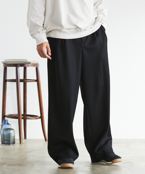 EDIFICE（エディフィス）の「"CONFFECT EDIFICE" ハード ミルド イージーパンツ（スラックス・メンズ・ブラック/チャコールグレー・LARGE/MEDIUM）」の12枚目の写真