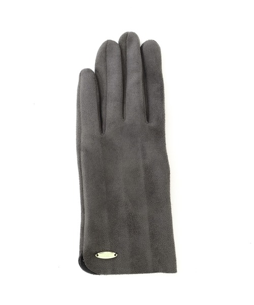 NATURAL BEAUTY BASIC（ナチュラルビューティーベーシック）の「◇フェイクスェードグローブ（手袋・レディース・ダークブラウン/チャコールグレー/グレイッシュベージュ・FREE）」の8枚目の写真