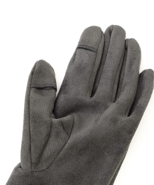 NATURAL BEAUTY BASIC（ナチュラルビューティーベーシック）の「◇フェイクスェードグローブ（手袋・レディース・ダークブラウン/チャコールグレー/グレイッシュベージュ・FREE）」の11枚目の写真