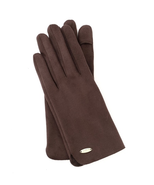 NATURAL BEAUTY BASIC（ナチュラルビューティーベーシック）の「◇フェイクスェードグローブ（手袋・レディース・ダークブラウン/チャコールグレー/グレイッシュベージュ・FREE）」の13枚目の写真