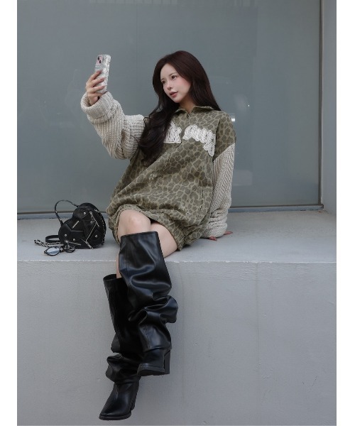 アームニットアニマルパターンジャケット（その他アウター）｜Darich