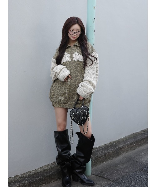 アームニットアニマルパターンジャケット（その他アウター）｜Darich