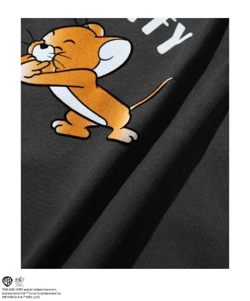Tom&Jerry(トムアンドジェリー)の「TOM&JERRY フロッキーサガラ刺繍トレーナー(スウェット・メンズ・オフホワイト/スミクロ・XL/L/M)」の18枚目の写真