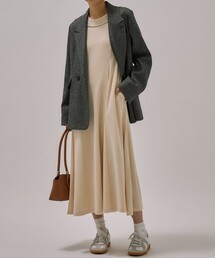 PUBLIC TOKYO | クリーンリブフレアワンピ(ワンピース)