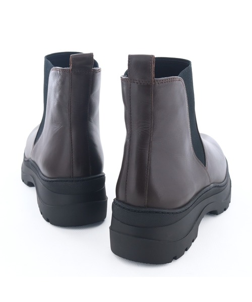 あしながおじさん（アシナガオジサン）の「撥水│サイドゴアブーツ　1610049（ブーツ・レディース・ブラック/ダークブラウン・23cm/23.5cm/24cm/24.5cm/22.5cm）」の3枚目の写真