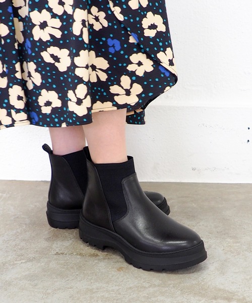 あしながおじさん（アシナガオジサン）の「撥水│サイドゴアブーツ　1610049（ブーツ・レディース・ブラック/ダークブラウン・23cm/23.5cm/24cm/24.5cm/22.5cm）」の18枚目の写真