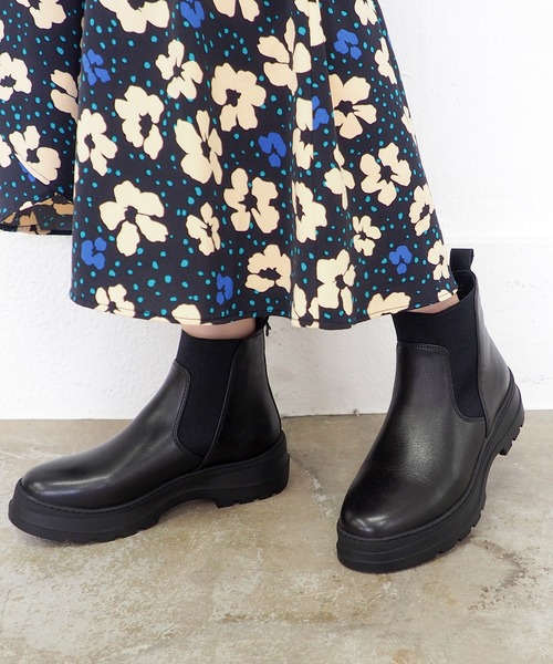 あしながおじさん（アシナガオジサン）の「撥水│サイドゴアブーツ　1610049（ブーツ・レディース・ブラック/ダークブラウン・23cm/23.5cm/24cm/24.5cm/22.5cm）」の20枚目の写真