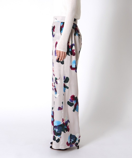 Jines（ジネス）の「ペイントフラワープリントパンツ（その他パンツ・レディース・ネイビー/グレー/ライトベージュ・38）」の18枚目の写真