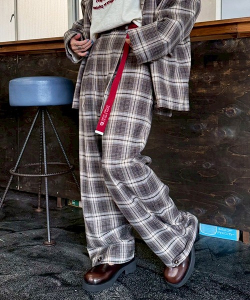 DOUBLE NAME（ダブルネーム）の「裾ボタンゆるパンツ（その他パンツ・レディース・パープル系その他/ベージュ系その他/ブラック・FREE）」の22枚目の写真