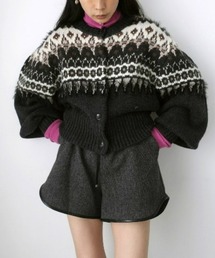 Ameri（アメリ）の「EMBROIDERY FLOWER KNIT CARDIGAN（カーディガン