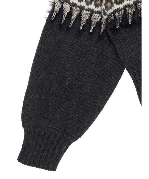 Ameri（アメリ）の「UND 2WAY LADY NORDIC KNIT CARDIGAN