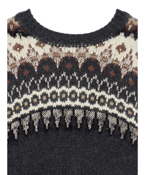 UND 2WAY LADY NORDIC KNIT CARDIGAN（カーディガン/ボレロ）｜Ameri