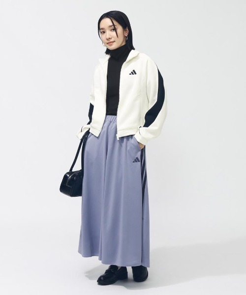 adidas(アディダス)の「アディダス adidas スタジアム トラックトップ(ジャージ・レディース・ブラック/グレー/オフホワイト・S/M/L/XL)」の10枚目の写真