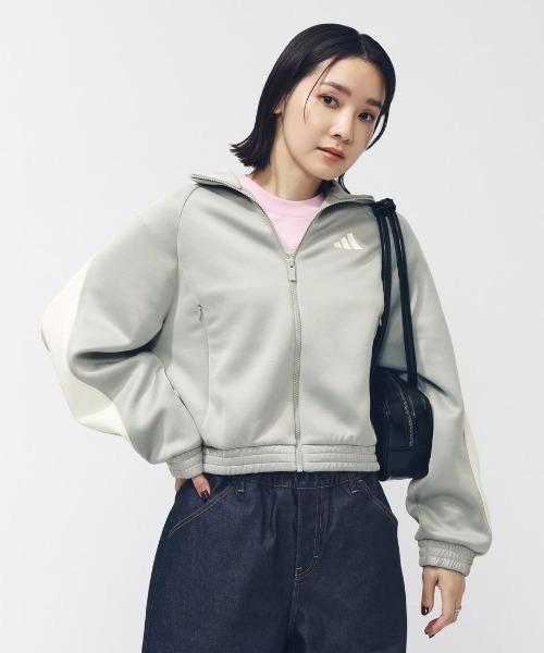 adidas(アディダス)の「アディダス adidas スタジアム トラックトップ(ジャージ・レディース・ブラック/グレー/オフホワイト・S/M/L/XL)」の19枚目の写真