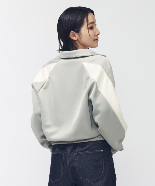 adidas(アディダス)の「アディダス adidas スタジアム トラックトップ(ジャージ・レディース・ブラック/グレー/オフホワイト・S/M/L/XL)」の21枚目の写真