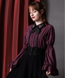 axes femme | クロスローズ刺繍ブラウス(シャツ/ブラウス)