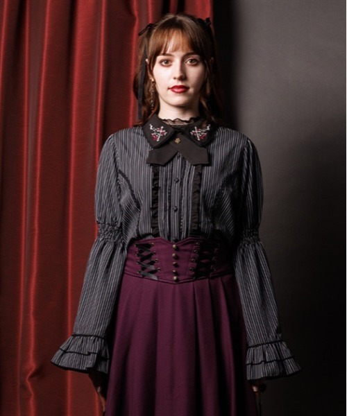 クロスローズ刺繍ブラウス（シャツ/ブラウス）｜axes femme