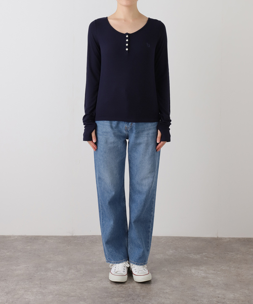 JOINT WORKS(ジョイントワークス)の「irojikake/イロジカケ EVERYDAY EVERYWHERE TOPS(Tシャツ/カットソー・レディース・ネイビー/グレー・SMALL)」の7枚目の写真
