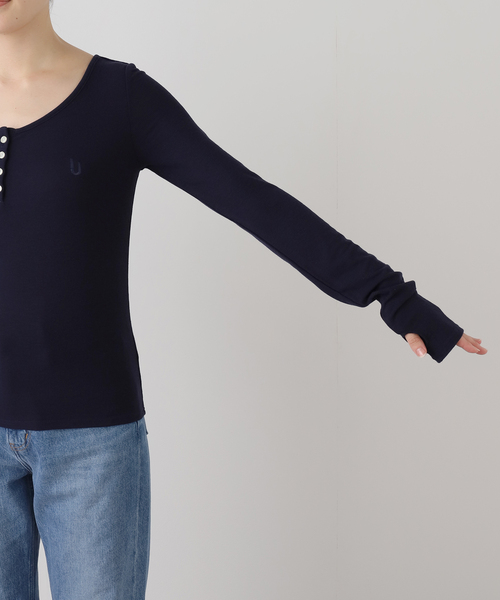 JOINT WORKS(ジョイントワークス)の「irojikake/イロジカケ EVERYDAY EVERYWHERE TOPS(Tシャツ/カットソー・レディース・ネイビー/グレー・SMALL)」の12枚目の写真